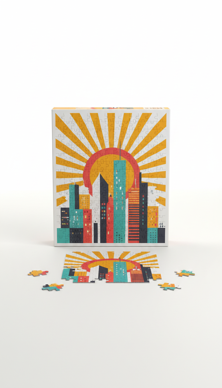Sunbeam Cityscape 1000-Piece Puzzle