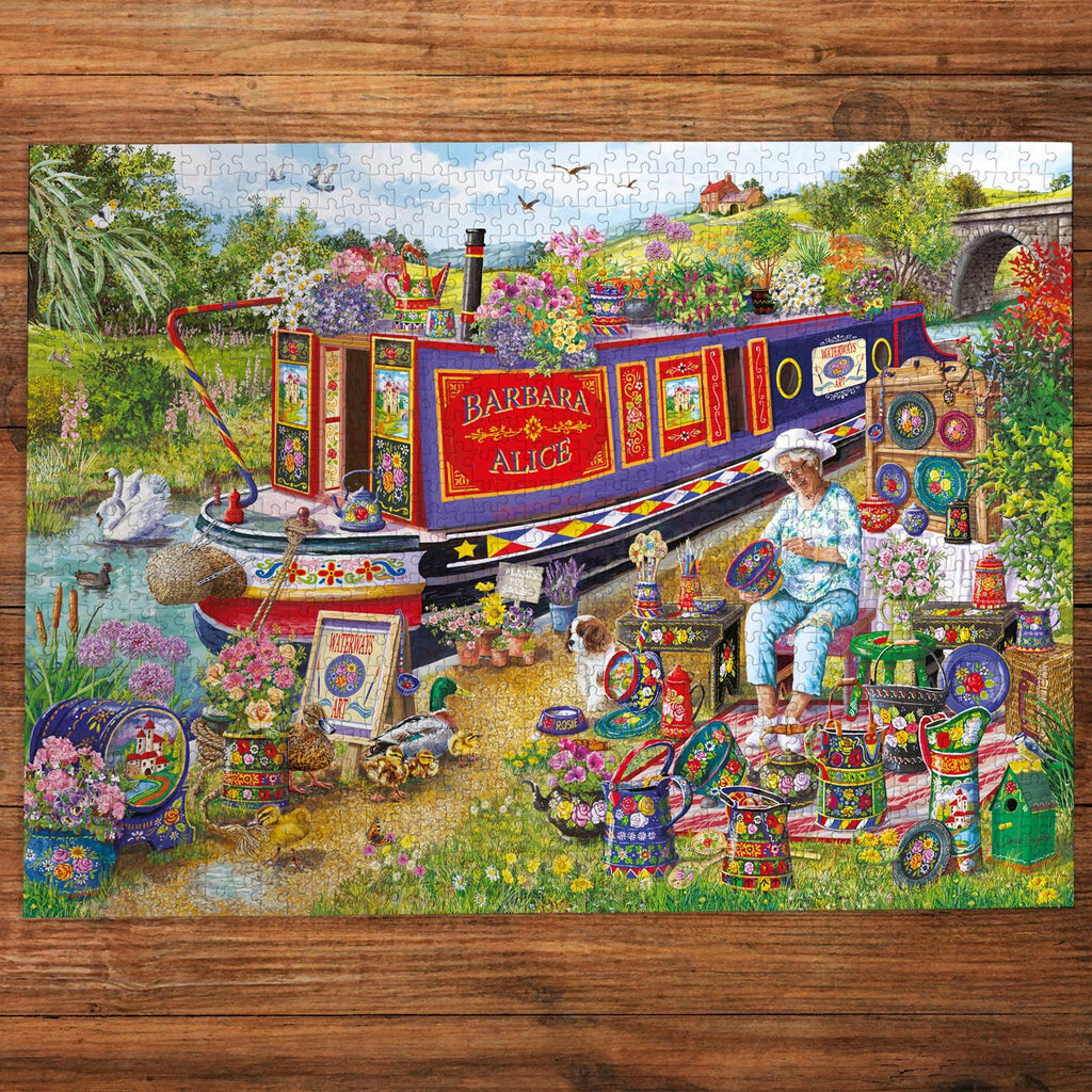 Canal Boat Blooms Extra Large