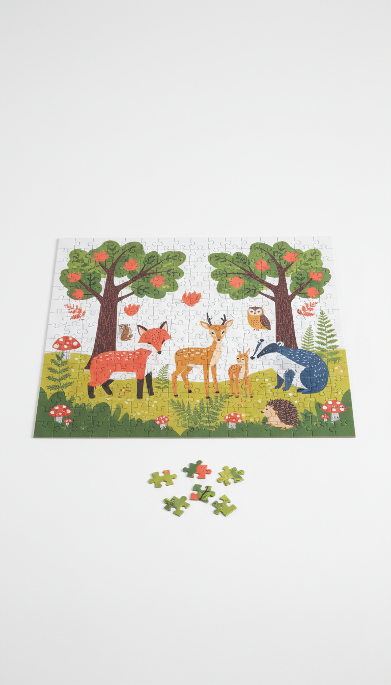 Woodland Animals 48-Piece Puzzle